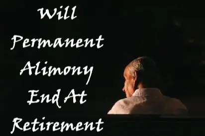 does permanent alimony end at retirement