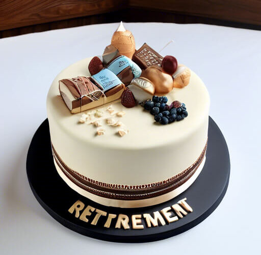 what to write on a retirement cake