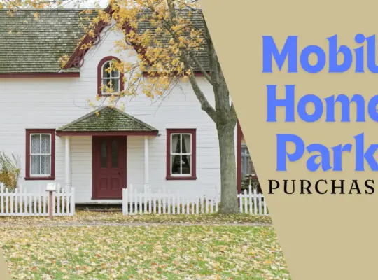 how to buy a mobile home park with no money